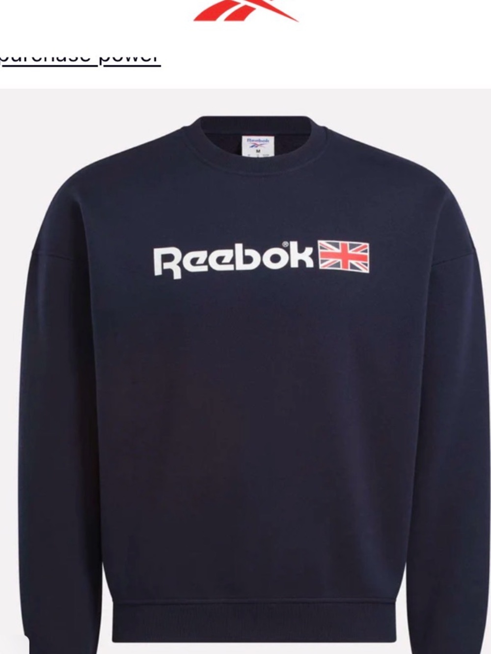 Reebok - NWT Crewneck Sweatshirt - S